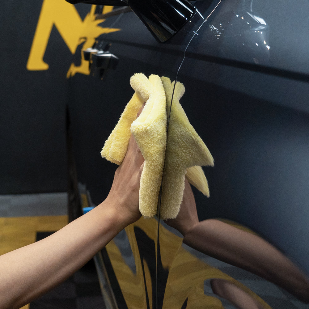 Pack 5 Microfibras de cera 350gsm Plush Light Edgeless Buffing Towel