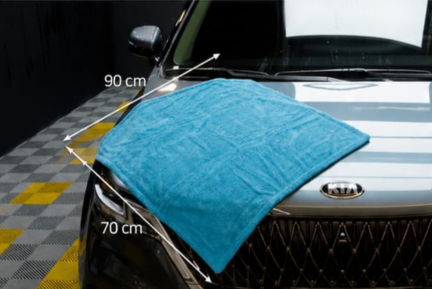 Toalla de Secado Duplex L 1100gsm Aqua 90x70cm
