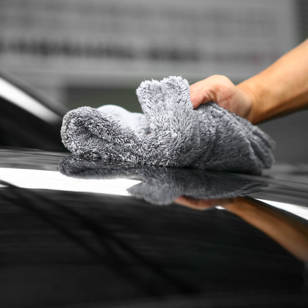 Microfibra de cera 480gsm Plush Edgeless Buffing Towel