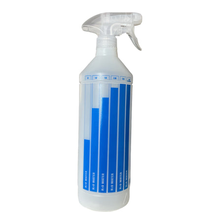 Botella Spray 1 lt con medidas de dilución + Gatillo